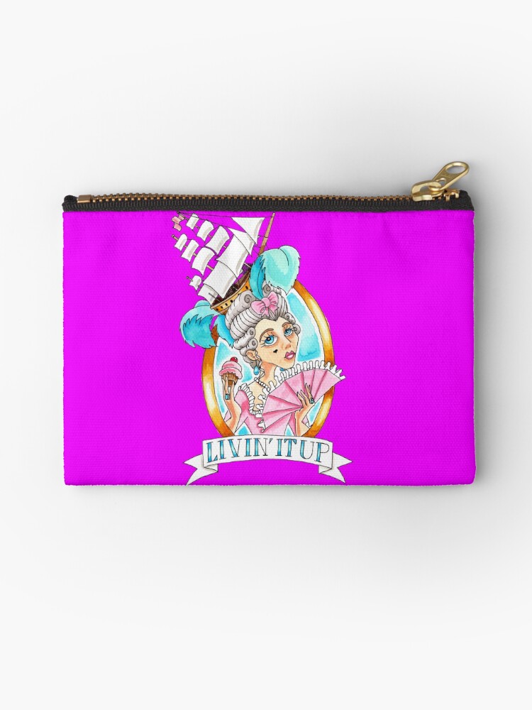 Thumbnail 1 of 4, Zipper Pouch, Livin' It Up designed and sold by SphinxArtique.