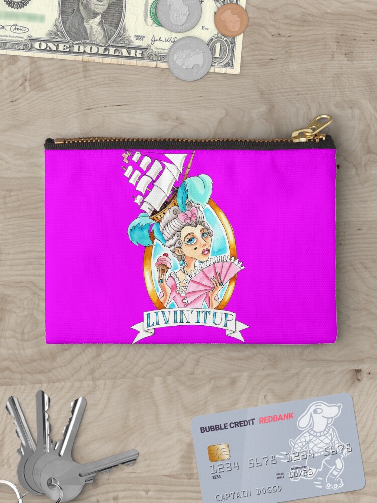 Thumbnail 3 of 4, Zipper Pouch, Livin' It Up designed and sold by SphinxArtique.