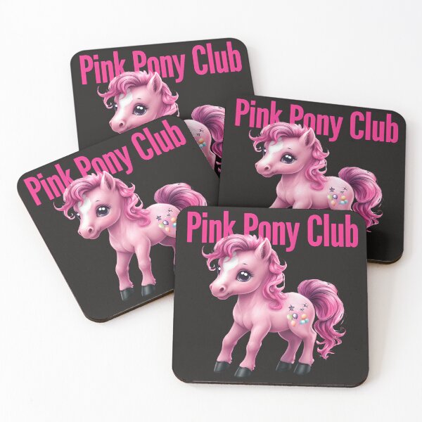 Item preview, Enchanted Filly - Pink Horse with Whimsical Tattoos designed and sold by ArtisticDesignsbyLinda.