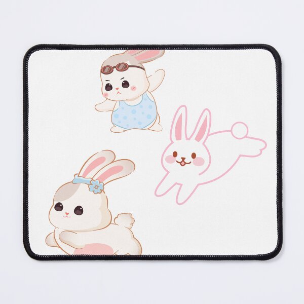 Item preview, Playful Bunnies on the Go – Cute Cartoon Rabbit Sticker Pack designed and sold by PRINTJIT.