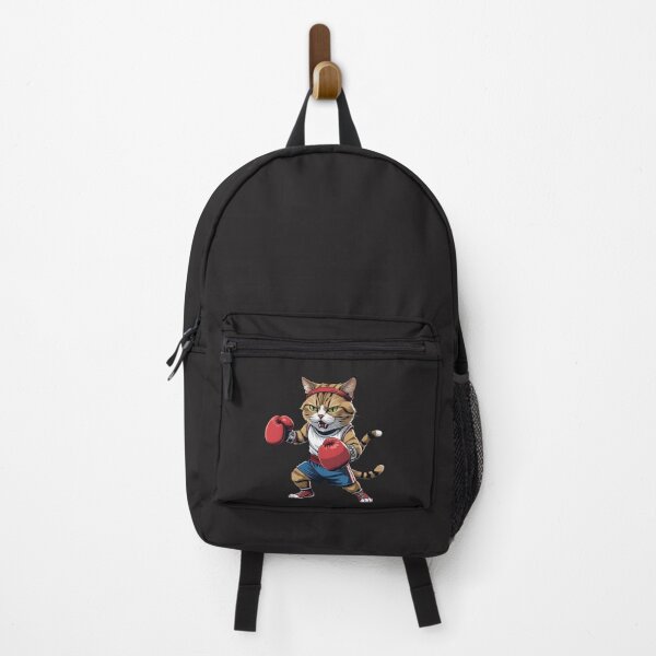 Item preview, Boxing Cat with Gloves and Headband – Fierce Fighter Cartoon Design designed and sold by ColorSplash123.
