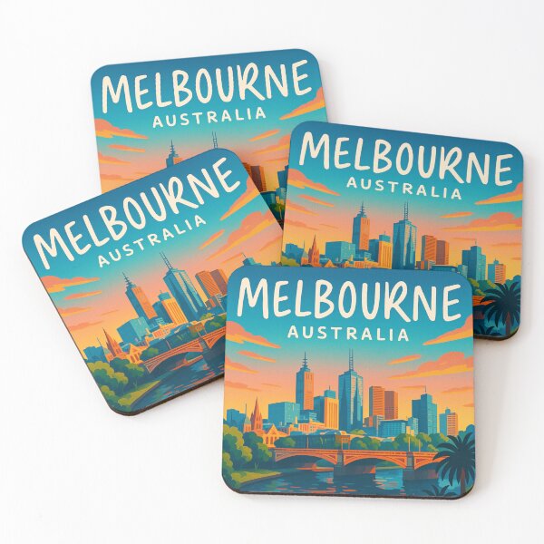 Item preview, Melbourne Cityscape from the Yarra River designed and sold by Aryabek.