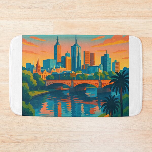 Item preview, Melbourne Cityscape from the Yarra River designed and sold by Aryabek.