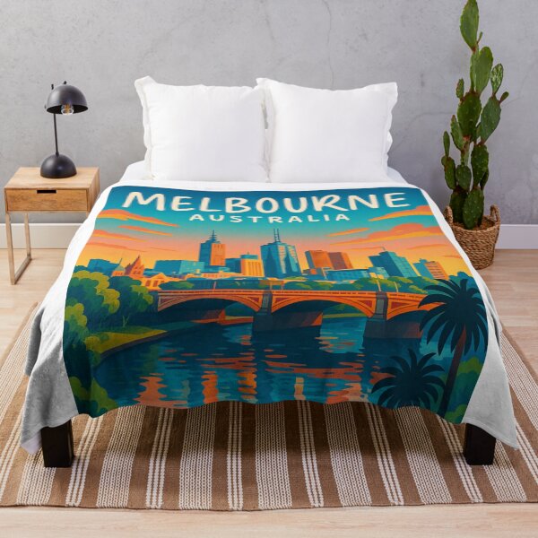 Item preview, Melbourne Cityscape from the Yarra River designed and sold by Aryabek.