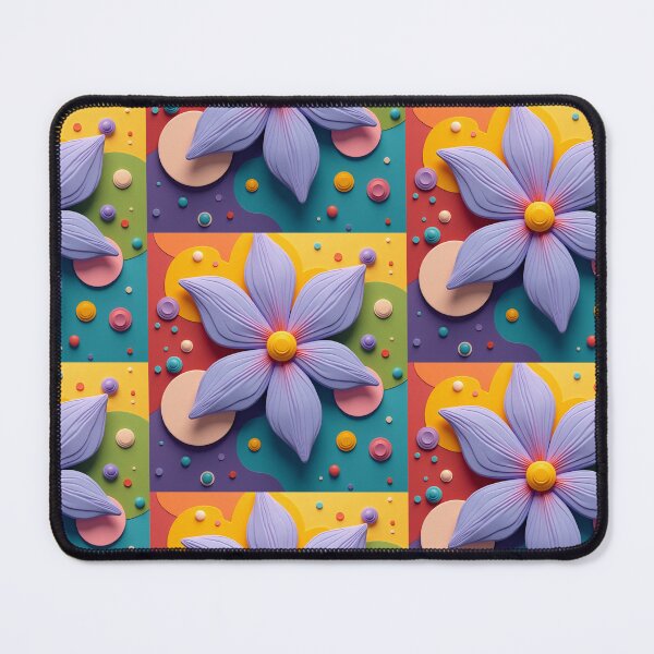 Item preview, 3D Pop Art Flower Design, POD Artwork, Colorful Retro Style designed and sold by KlarkiteTees.