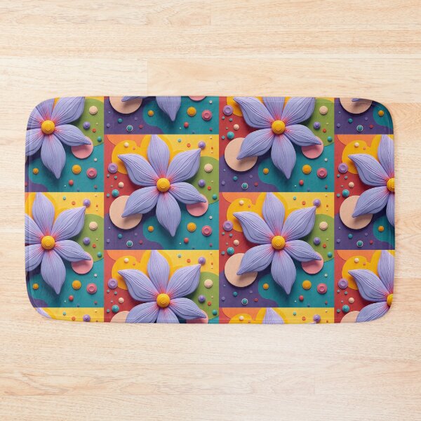 Item preview, 3D Pop Art Flower Design, POD Artwork, Colorful Retro Style designed and sold by KlarkiteTees.