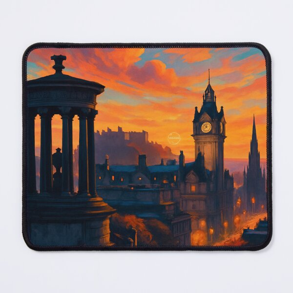 Item preview, Sunset Over Edinburgh Skyline from Calton Hill designed and sold by Aryabek.