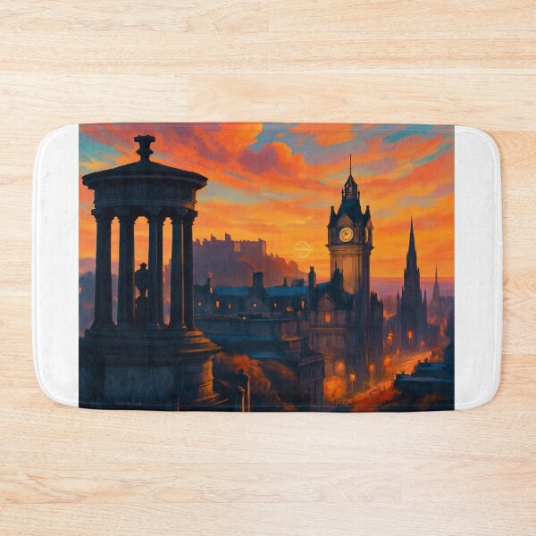 Item preview, Sunset Over Edinburgh Skyline from Calton Hill designed and sold by Aryabek.