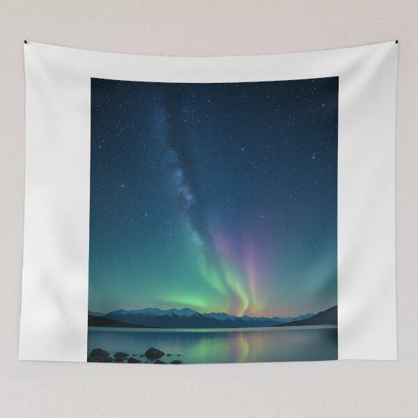 Item preview, Aurora Australis Over Lake Tekapo, New Zealand designed and sold by Aryabek.