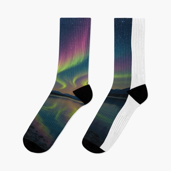 Item preview, Southern Lights Reflected Over Lake Tekapo designed and sold by Aryabek.