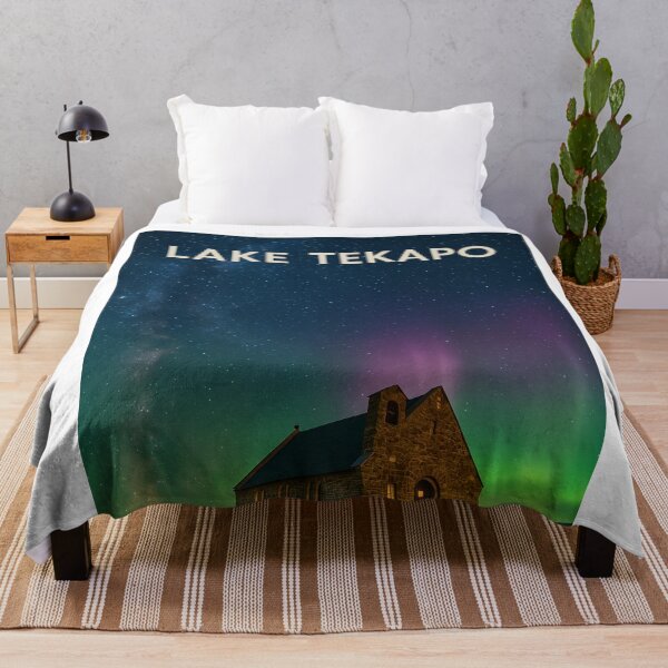 Item preview, Church of the Good Shepherd and Aurora over Lake Tekapo designed and sold by Aryabek.