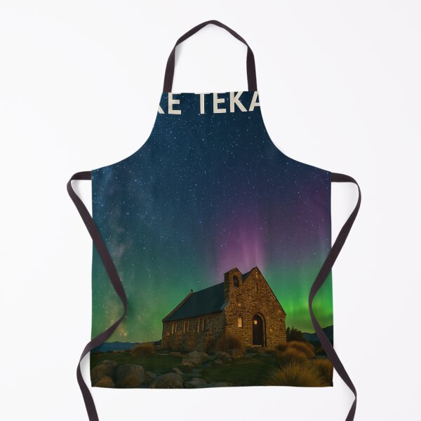 Item preview, Church of the Good Shepherd and Aurora over Lake Tekapo designed and sold by Aryabek.