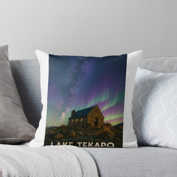 Item preview, Milky Way and Aurora Over Church of the Good Shepherd, Tekapo designed and sold by Aryabek.