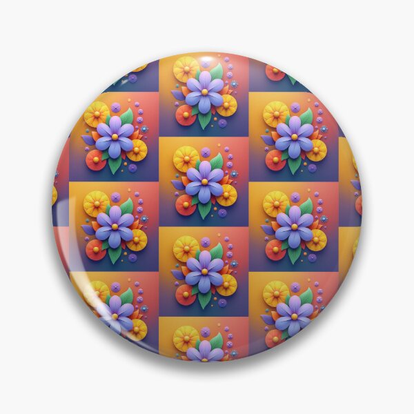 Item preview, 3D Colorful Flower Design, POD Artwork, Gradient Background designed and sold by KlarkiteTees.