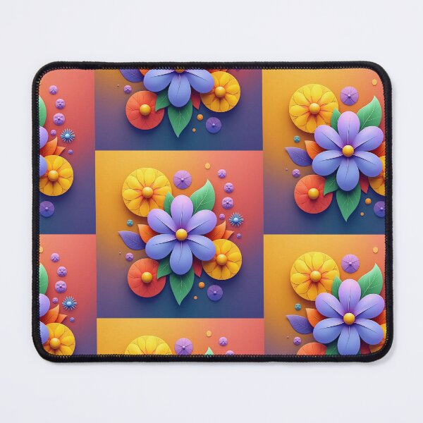 Item preview, 3D Colorful Flower Design, POD Artwork, Gradient Background designed and sold by KlarkiteTees.