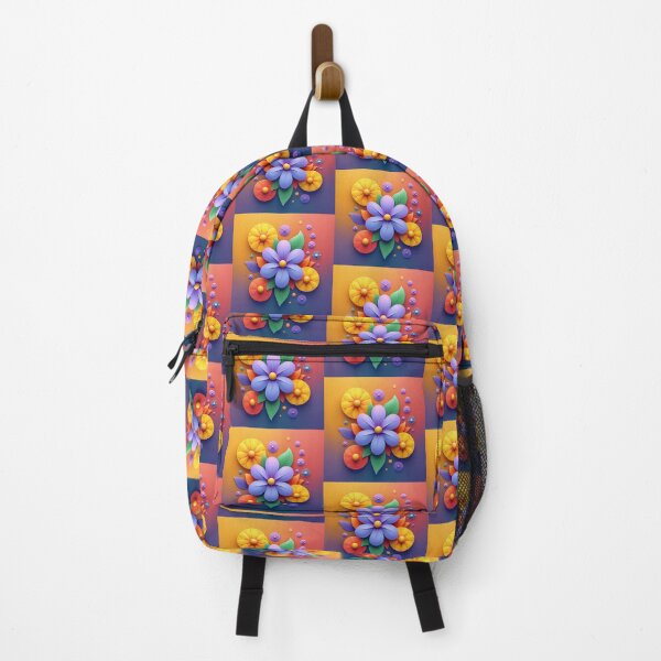 Item preview, 3D Colorful Flower Design, POD Artwork, Gradient Background designed and sold by KlarkiteTees.