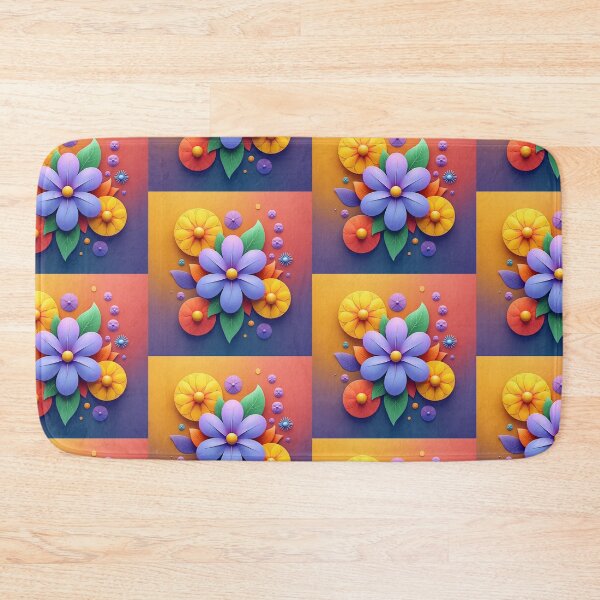 Item preview, 3D Colorful Flower Design, POD Artwork, Gradient Background designed and sold by KlarkiteTees.