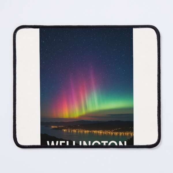 Item preview, Aurora Over Wellington Harbour, New Zealand designed and sold by Places On Earth.