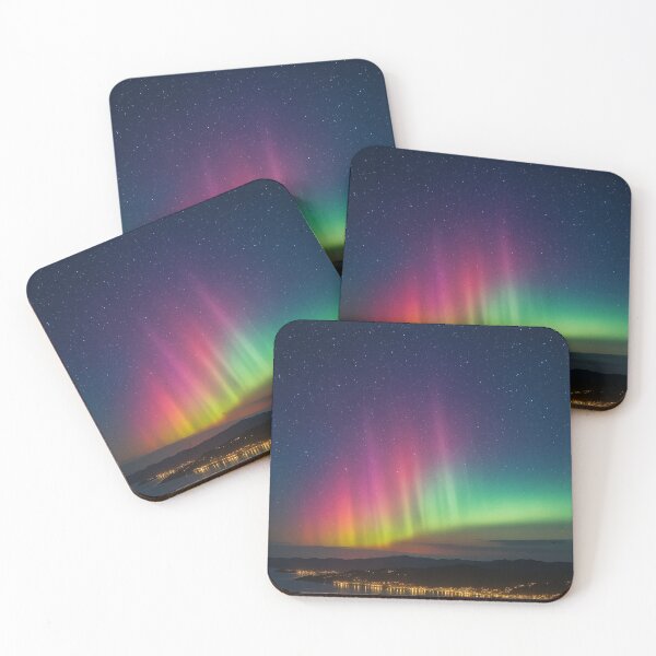 Item preview, Aurora Over Wellington Harbour, New Zealand designed and sold by Places On Earth.