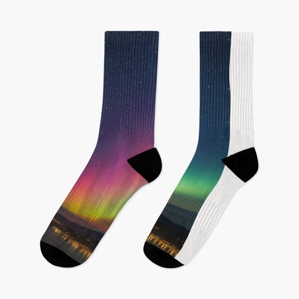 Item preview, Aurora Over Wellington Harbour, New Zealand designed and sold by Places On Earth.