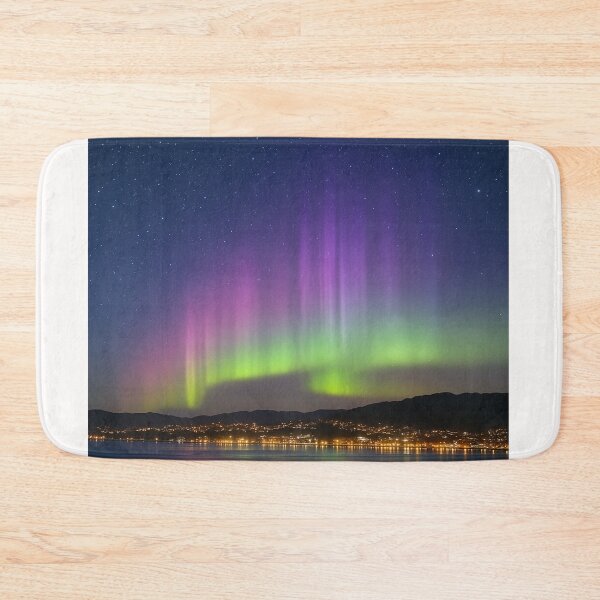 Item preview, Aurora Australis Above the City Lights of Wellington designed and sold by Places On Earth.