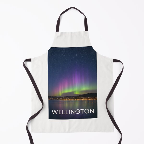 Item preview, Aurora Australis Above the City Lights of Wellington designed and sold by Places On Earth.