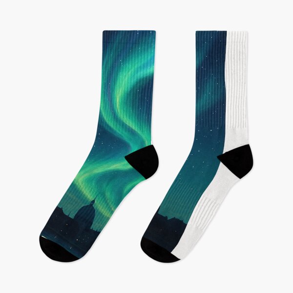 Item preview, Northern Lights Over Frederik's Church, Copenhagen designed and sold by Places On Earth.
