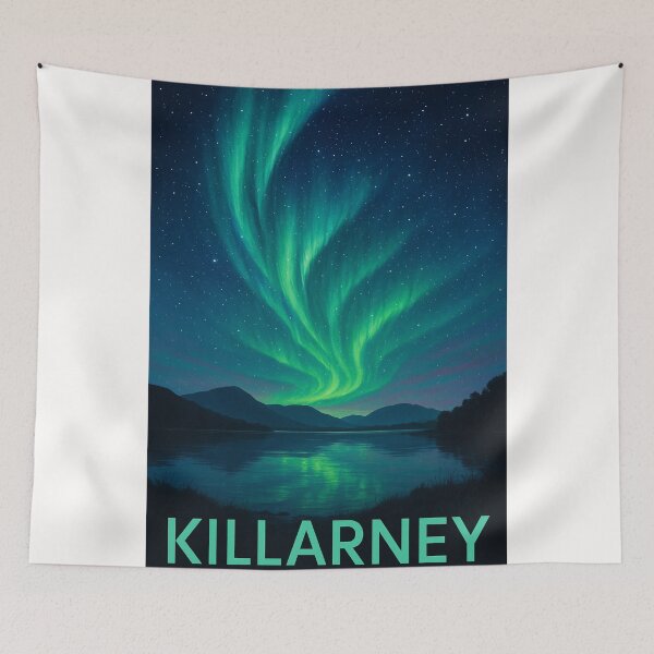 Item preview, Aurora Over Lakes of Killarney, Ireland designed and sold by Places On Earth.