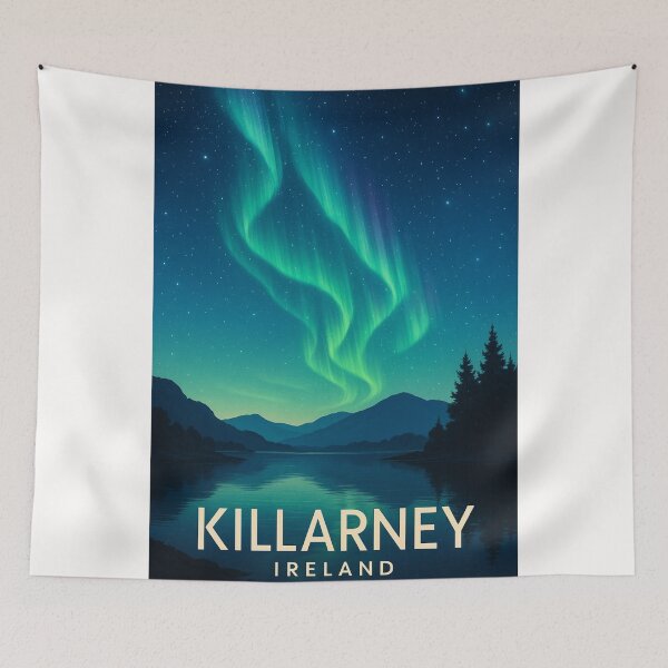 Item preview, Northern Lights Above Killarney National Park, Ireland designed and sold by Places On Earth.