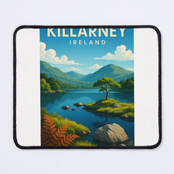 Item preview, Daytime View of Lakes and Hills in Killarney, Ireland designed and sold by Places On Earth.