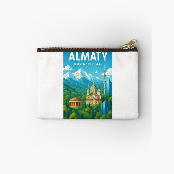 Item preview, Almaty Skyline with Ascension Cathedral and Kok Tobe Tower designed and sold by Places On Earth.