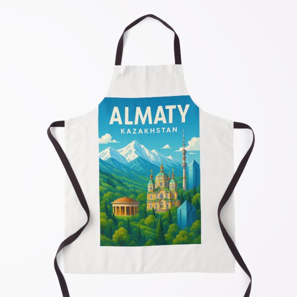 Item preview, Almaty Skyline with Ascension Cathedral and Kok Tobe Tower designed and sold by Places On Earth.