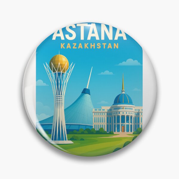 Item preview, Bayterek Tower and Presidential Palace in Astana, Kazakhstan designed and sold by Places On Earth.