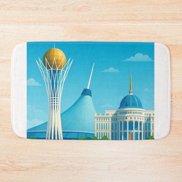 Item preview, Bayterek Tower and Presidential Palace in Astana, Kazakhstan designed and sold by Places On Earth.