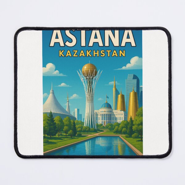 Item preview, Astana Cityscape with Bayterek Tower and Golden Towers designed and sold by Places On Earth.