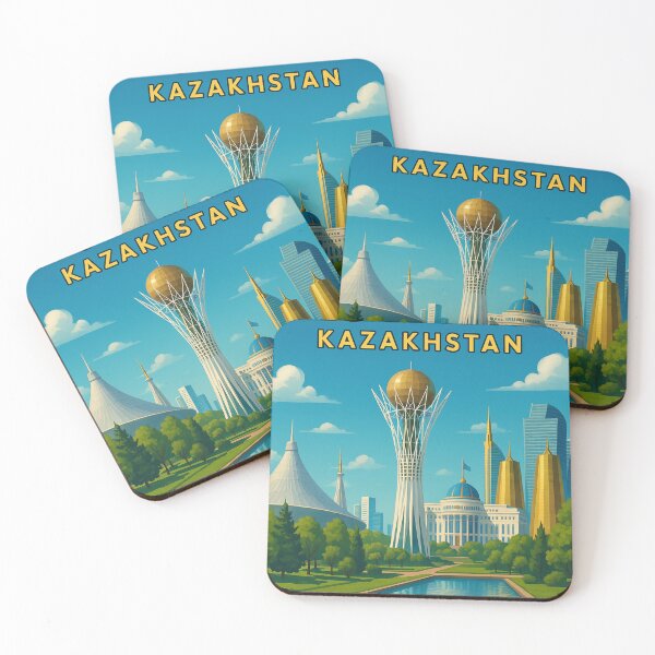 Item preview, Astana Cityscape with Bayterek Tower and Golden Towers designed and sold by Places On Earth.