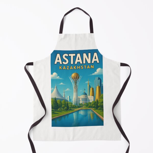 Item preview, Astana Cityscape with Bayterek Tower and Golden Towers designed and sold by Places On Earth.