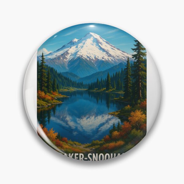 Item preview, Mount Baker Reflected in Alpine Lake, Snoqualmie National Forest designed and sold by Places On Earth.