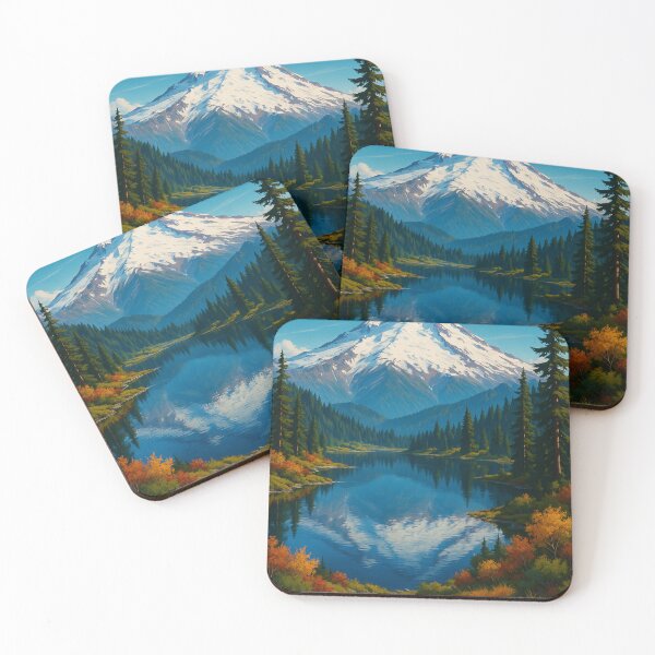 Item preview, Mount Baker Reflected in Alpine Lake, Snoqualmie National Forest designed and sold by Places On Earth.