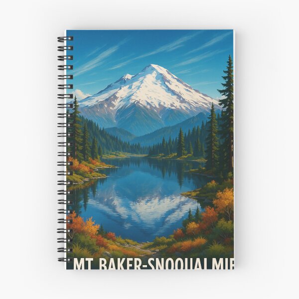 Item preview, Mount Baker Reflected in Alpine Lake, Snoqualmie National Forest designed and sold by Places On Earth.