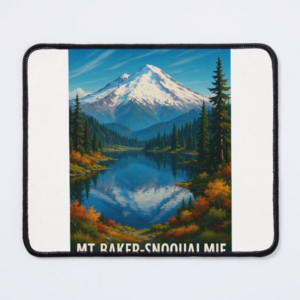 Item preview, Mount Baker Reflected in Alpine Lake, Snoqualmie National Forest designed and sold by Places On Earth.