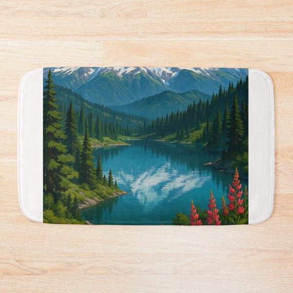 Item preview, Mount Baker and Wildflowers in Snoqualmie National Forest designed and sold by Places On Earth.