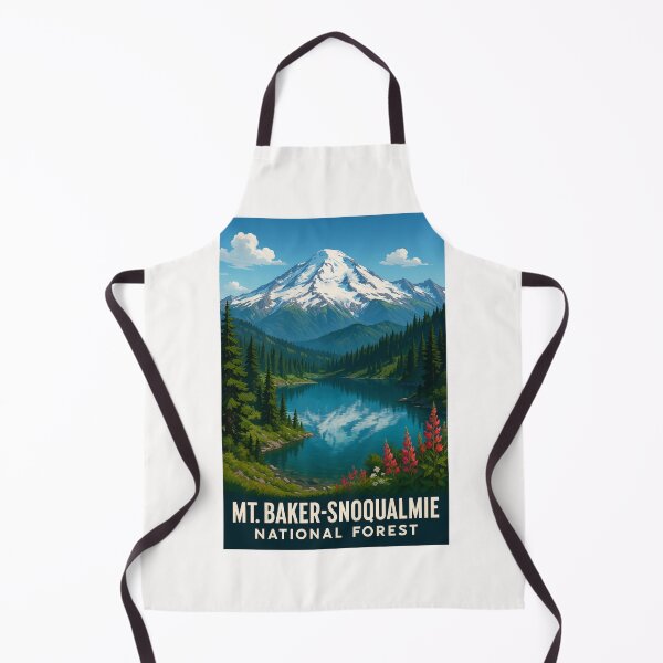 Item preview, Mount Baker and Wildflowers in Snoqualmie National Forest designed and sold by Places On Earth.