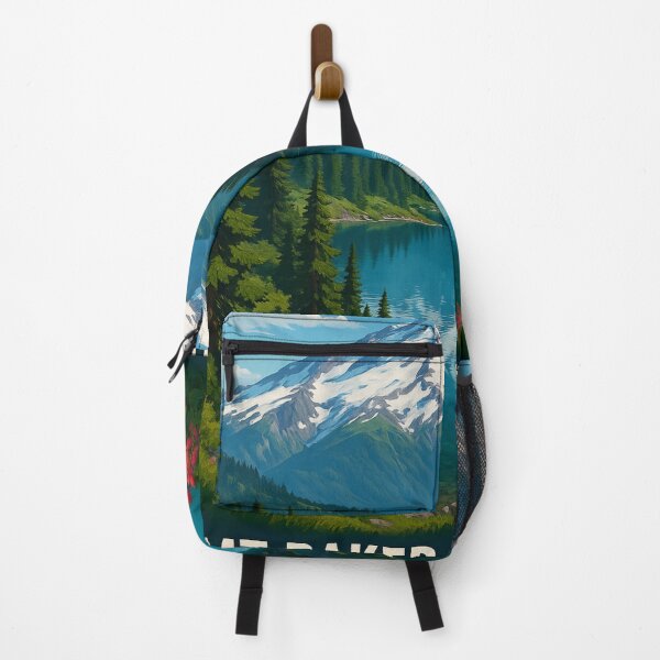 Item preview, Mount Baker and Wildflowers in Snoqualmie National Forest designed and sold by Places On Earth.