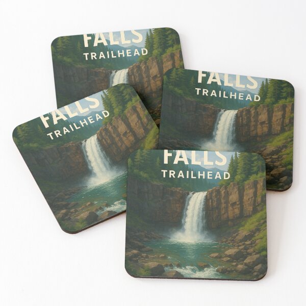 Item preview, Franklin Falls Trailhead and Waterfall in Washington State designed and sold by Places On Earth.