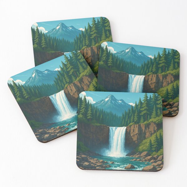 Item preview, Franklin Falls and Mountain Backdrop near Snoqualmie Pass designed and sold by Places On Earth.