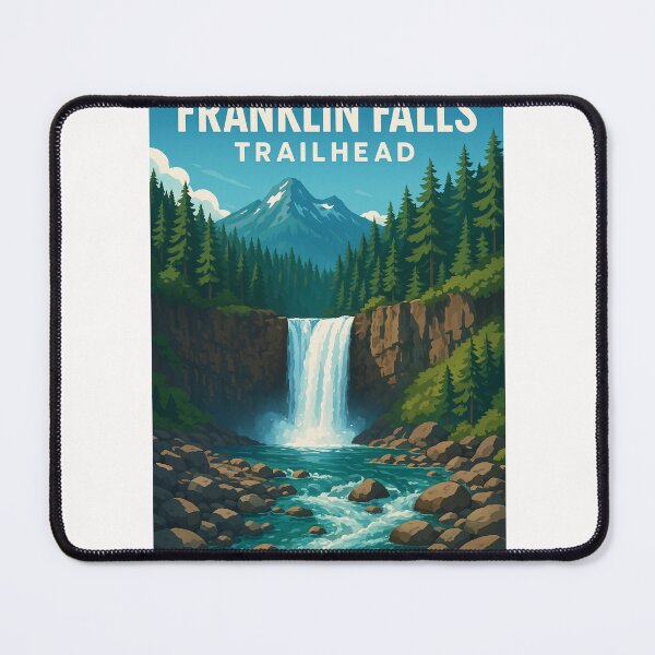 Item preview, Franklin Falls and Mountain Backdrop near Snoqualmie Pass designed and sold by Places On Earth.