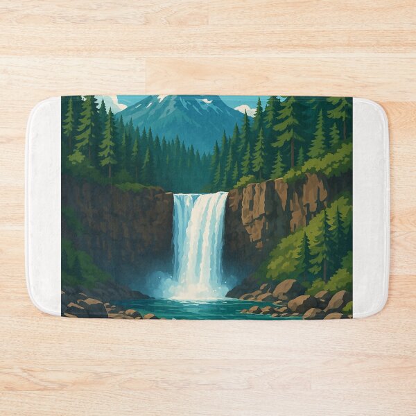 Item preview, Franklin Falls and Mountain Backdrop near Snoqualmie Pass designed and sold by Places On Earth.
