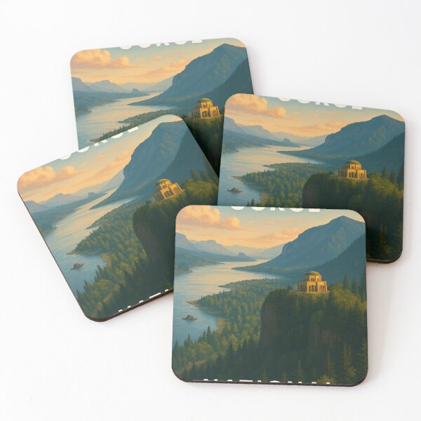 Item preview, Columbia River Gorge and Vista House at Sunset designed and sold by Places On Earth.