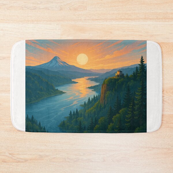 Item preview, Sunset Over Columbia River Gorge and Mount Hood designed and sold by Places On Earth.